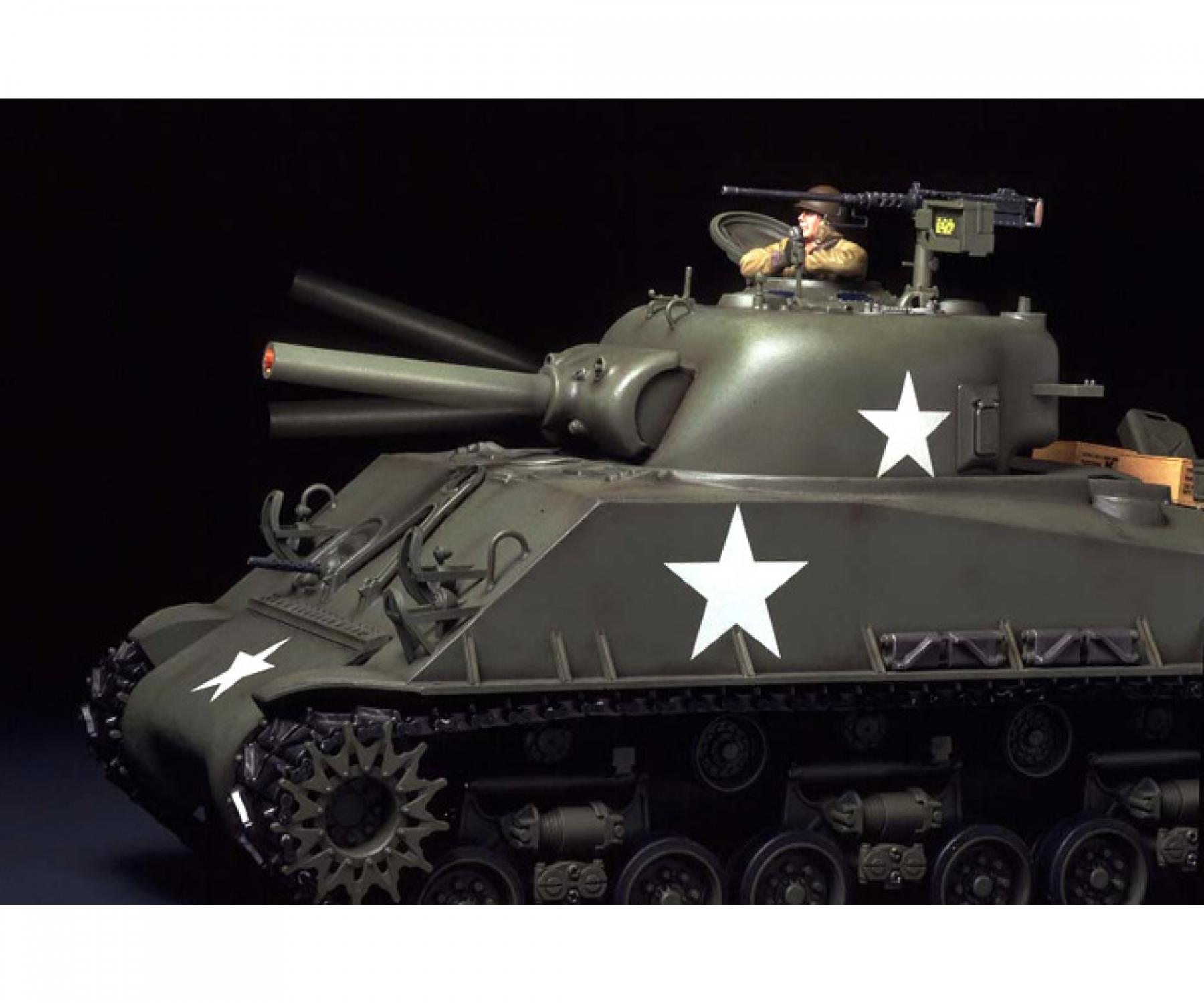 Buy 1:16 RC US Panzer Sherman M4 Full Option online | Tamiya