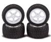 1:10 All-Terrain Wheel Set, RC tyres, 2WD/4WD