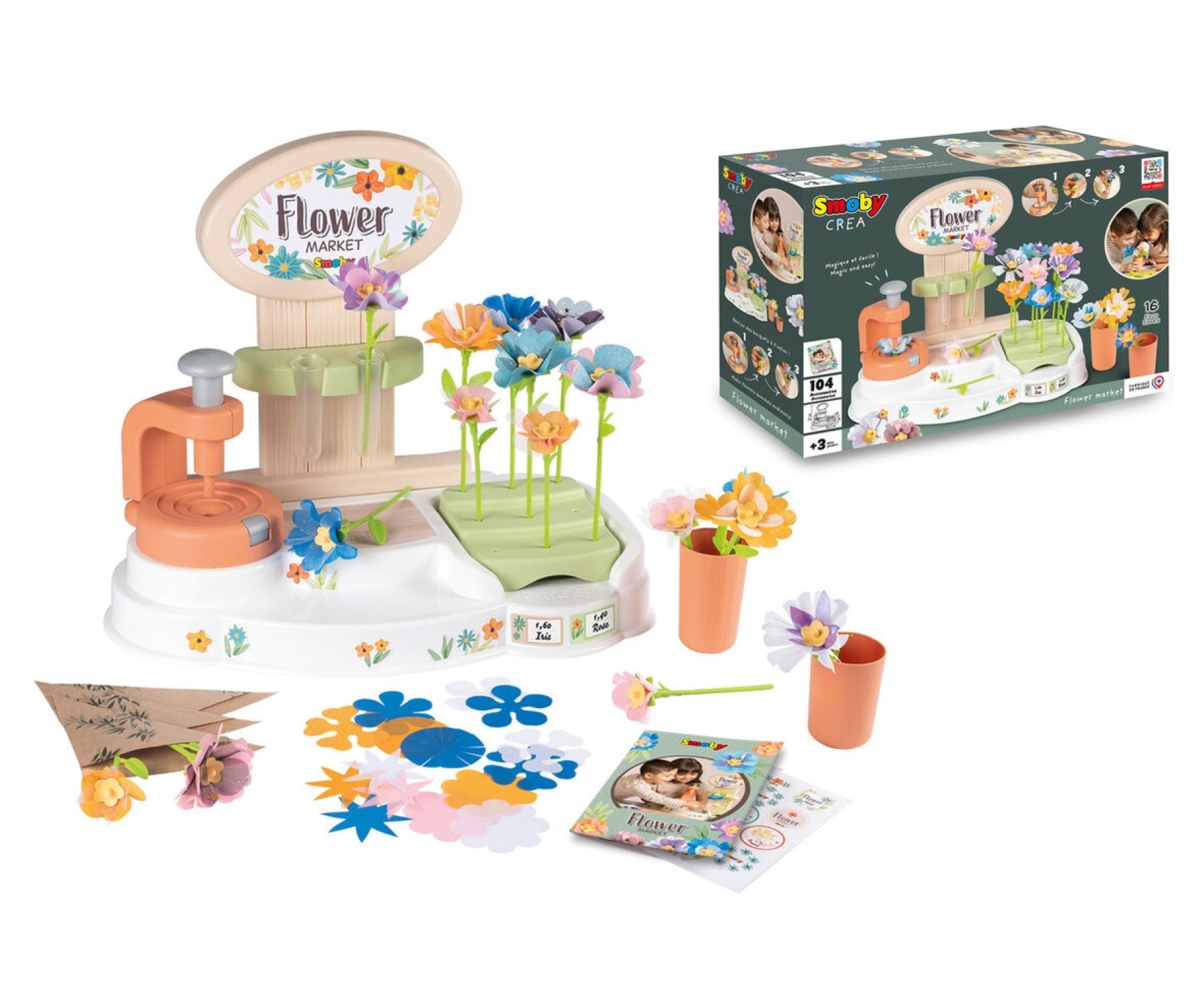 Cyiecw Blumen-Bastelset Für Kinder Ab 3 Jahren – Kreatives DIY Mit Stoffblumen & Zubehör!