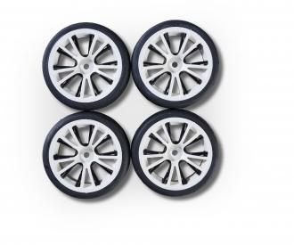 1:10 M-Design Wheel Set, model wheels, white black