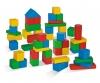 Coloured Wooden Blocks - 50 Pieces