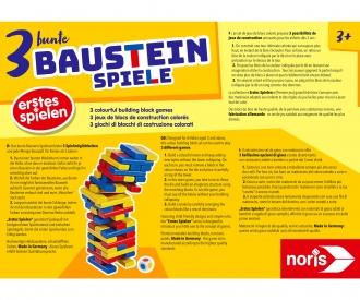 3 bunte Bausteinspiele