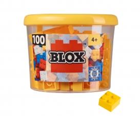 Blox 100 briques jaunes 4 plots en boîte