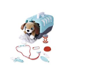 Mallette vétérinaire avec chien en peluche