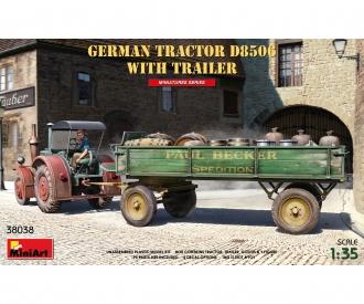 1:35 Tracteur allemand D8506 avec remorque (1)