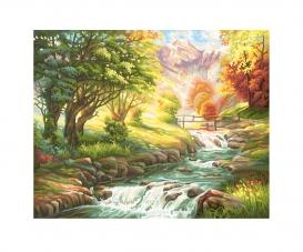By the Trout Brook 40 x 50 cm - Painting by Numbers