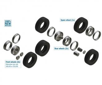 European Tractors TYRES and RIMS 1:24 kit