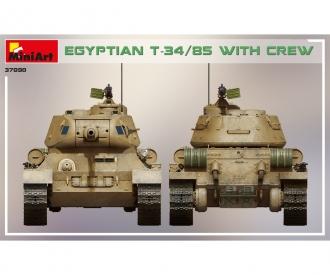 1:35 Egyptian T-34/85 w/crew (4)