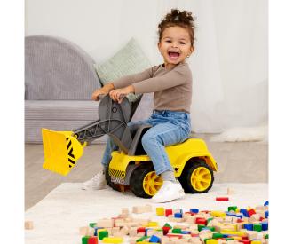BIG Power Worker Maxi  Wheel Loader with Movable Shovel 3+ Yellow