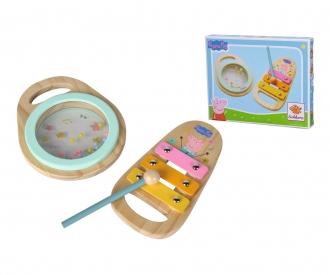 Peppa Pig Wooden Musicset, 2 pcs.