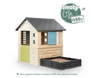 Smoby Life Spielhaus Square mit Sandkasten