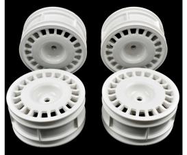 1:10 Rally Dish Wheel white (4) 26mm/+2