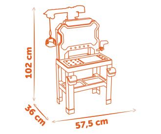 Smoby Black+Decker Werkbank mit Kran