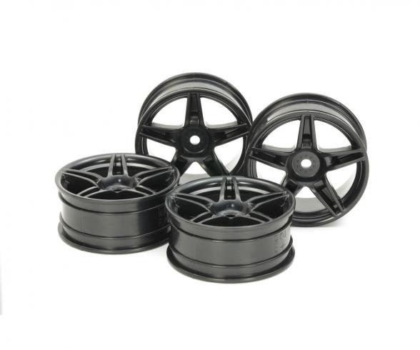 1:10 Twin5spk Felgensatz, +2 Offset, 24 mm