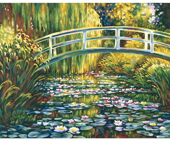 Water-Lily Pond 40 x 50 cm - Painting by Numbers