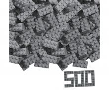 Blox 500 briques grises 8 plots en vrac