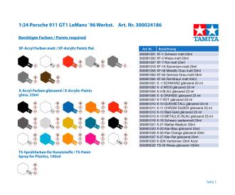 1:24 Porsche 911 GT1 LeMans `96 Werkst.