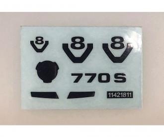 Scania 770 S Metal Transfer Sticker Decal