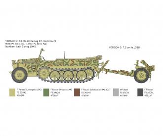 1:35 Ger. Sd.Kfz. 10 Le.IG18 m. Besat.