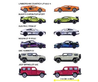 Showroom Deluxe Cars, 6 modèles.