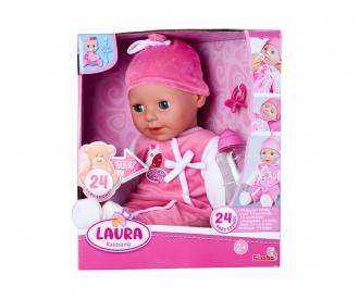 Laura Babbling – Poupée 38 cm corps souple et sons