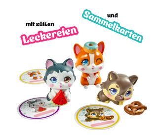 Kawaii Pups 4 figurines