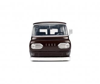 M&Ms Red 1965 Ford Econoline Van 1:24