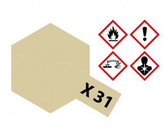 X-31 Titanium Gold Gloss, acrylic paint, 10 ml