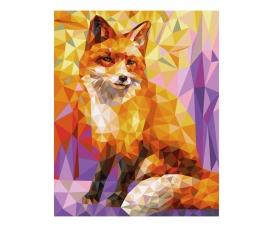 Fox Polygon Art 40 x 50 cm - Painting by Numbers