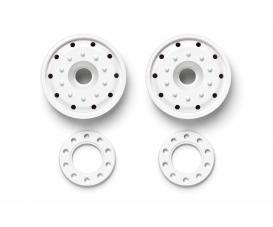1:14 BB Wheels, wheel set, 30 mm white ABS