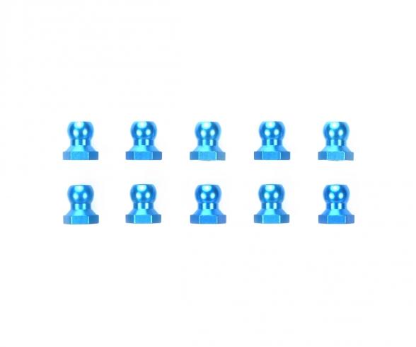 5mm Alum. Ball Nut, RC spare part, blue, 10 pcs