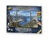 Trolltunga in Norway Triptych - Painting by Numbers
