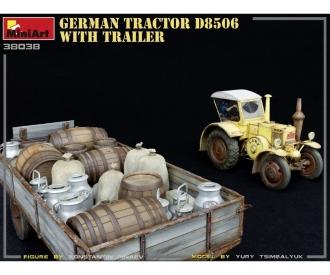 1:35 Deutscher Traktor D8506 mit Anhänger (1)