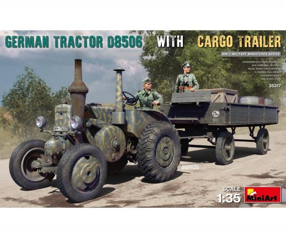 1:35 Tracteur allemand D8506 avec remorque de transport(2)