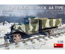 1:35 1,5to Railroad Truck AA Type w/Rail