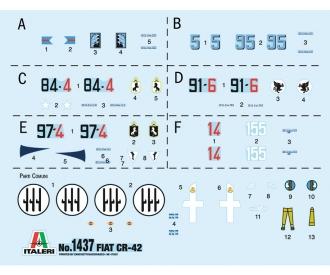 Italeri Fiat CR.42 Falco Aircraft Kit 1:72
