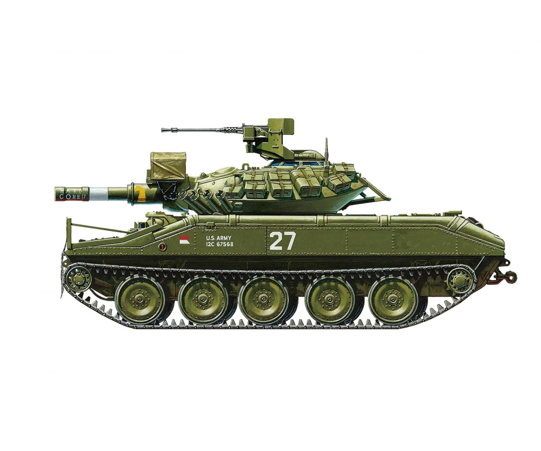 Amazon.com: Rye Field Model 1/35 US Army M551A1 / TTS
