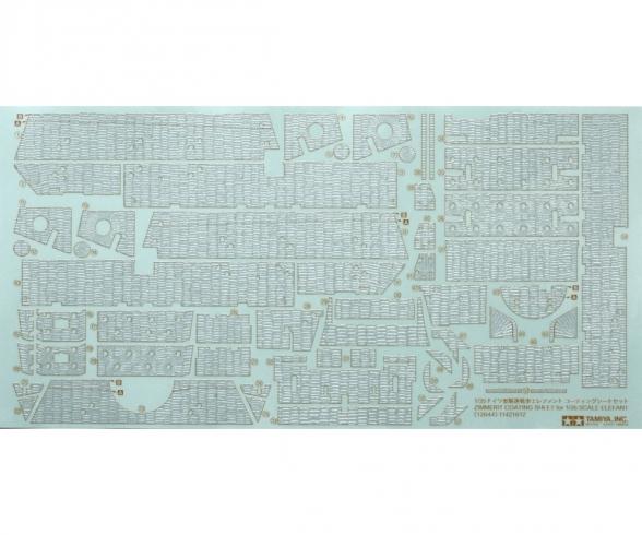 1:35 WWII Zimmerit Sheet Elefant, model accessory