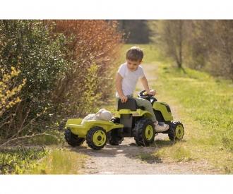 Smoby Farmer XL Green tractor + trailer