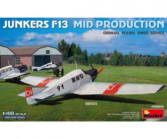 1:48 Junkers F13 Civil Mid. Prod.