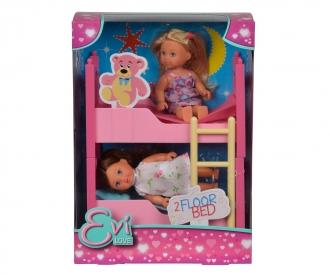 Evi LOVE 2 Floor Bed – Lit de sol avec 2 poupées