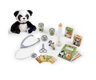 Smoby Tierarzt Klinik mit Panda Kuscheltier
