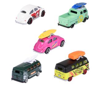 Majorette Volkswagen Originals 212057615 Coffret cadeau 5 voitures avec roue libre en métal 7,5 cm