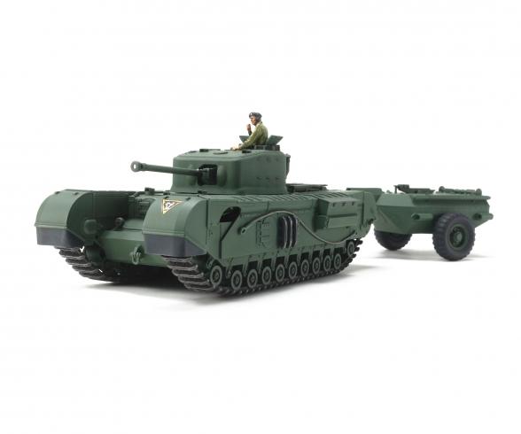 1:48 Churchill Mk.VII Crocodile, plastic assembly kit