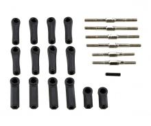 X 10 EB Dirtwarrior Turnbuckle Set, RC spare part