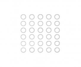 6 mm Shim Set, model accessory, 0.1 0.2 0.3 mm