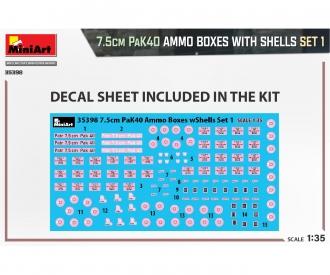 1:35 Ger. 7.5cm PaK40 Ammo Boxes Set 1