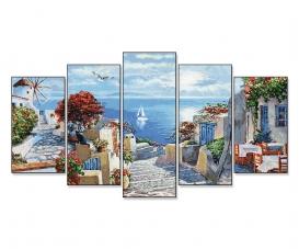 Mykonos Polyptych - Painting by Numbers