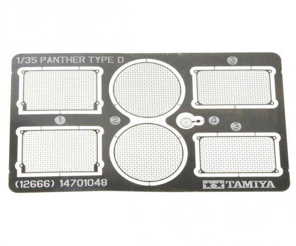 1:35 Panther D P-E Grille Set, model detail kit