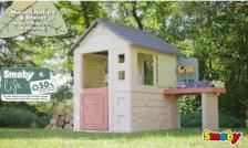 Smoby Life Spielhaus Natur mit Werkstatt